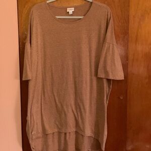 LuLaRoe Tan Women's Tunic Top 2XL